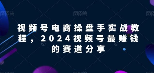 视频号电商实战教程，2024视频号最赚钱的赛道分享-跃知万川