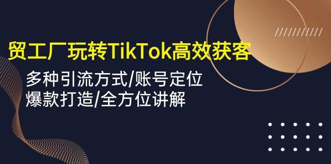 外贸工厂玩转TikTok高效获客，多种引流方式/账号定位/爆款打造/全方位讲解-跃知万川
