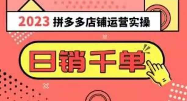2023拼多多运营实操，每天30分钟日销1000＋，爆款选品技巧大全（10节课）-跃知万川