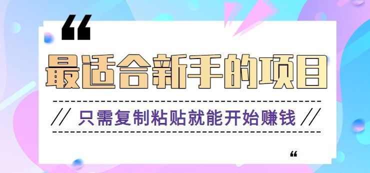 2024最适合新手操作的项目，新手小白只需复制粘贴就能开始赚钱【视频教程+软件】-跃知万川