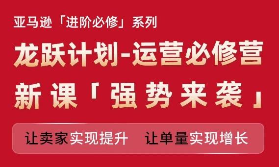亚马逊进阶必修系列，龙跃计划-运营必修营新课，让卖家实现提升 让单量实现增长-跃知万川