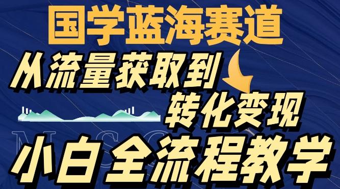 国学蓝海赛道，从流量获取，到转化变现，全流程教学-跃知万川