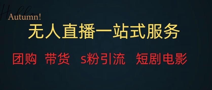 无人直播一站式服务（教程以及变现方式）-跃知万川