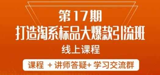 南掌柜-第17期打造淘系标品大爆款，5天线上课-跃知万川