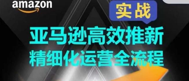 亚马逊高效推新精细化运营全流程，全方位、快速拉升产品排名和销量!-跃知万川
