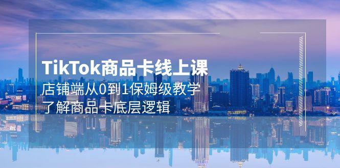 (9843期)Tk商品卡线上课，店铺端从0到1保姆级教学，了解商品卡底层逻辑(20节)-跃知万川