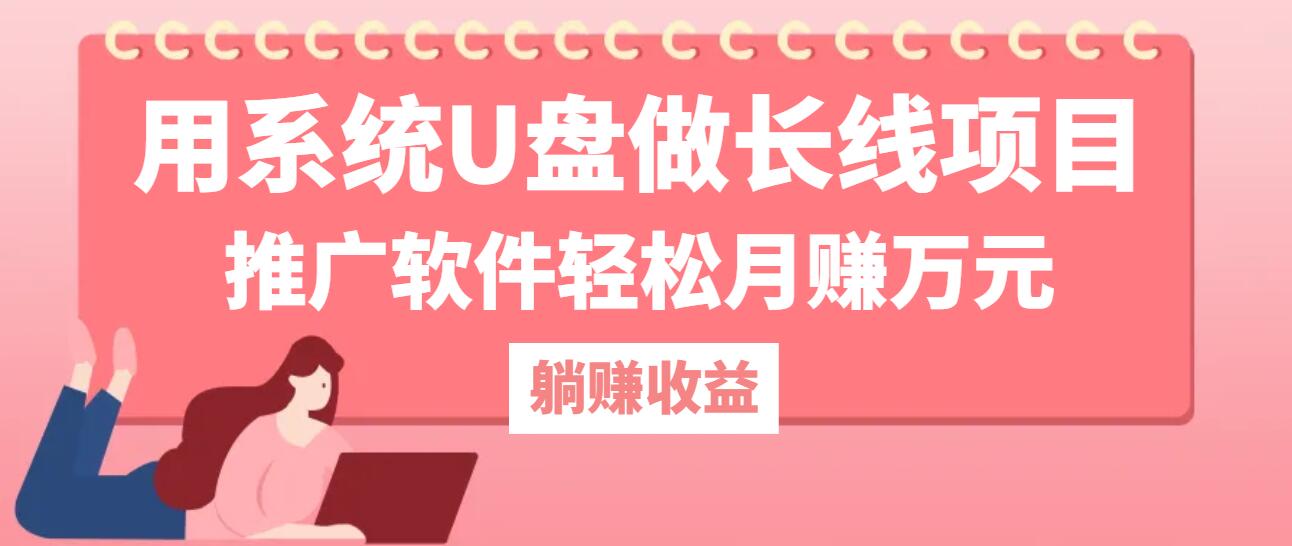 用系统U盘做长线项目，推广软件轻松月赚万元(附制作教程+软件-跃知万川