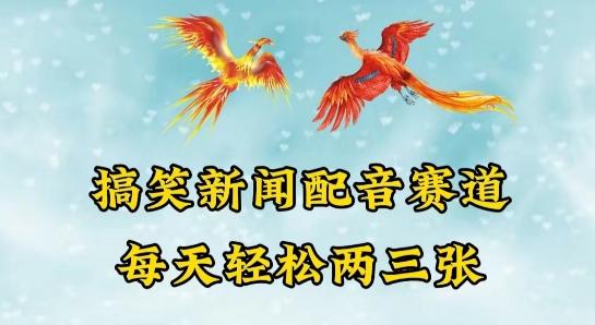 中视频爆火赛道一搞笑新闻配音赛道，每天轻松两三张【揭秘】-跃知万川