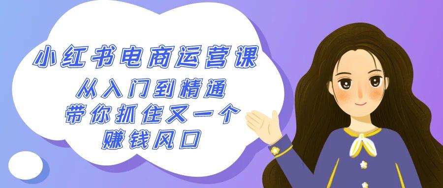 2024小红书-电商运营课，从入门到精通，带你抓住又一个赚钱风口(50节课)-跃知万川