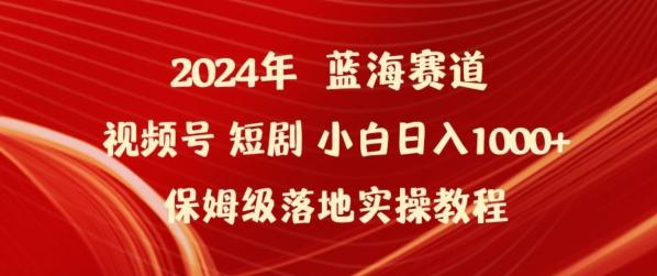 2024年视频号短剧新玩法小白日入1000+保姆级落地实操教程【揭秘】-跃知万川