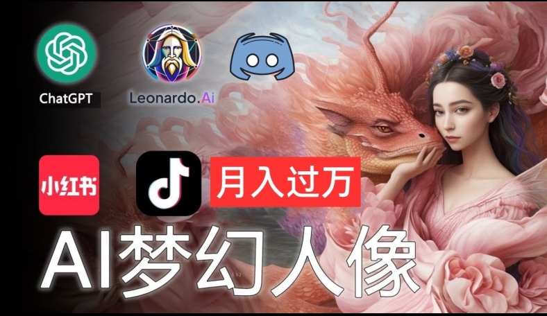 AI摄影梦幻人像：零基础也能月入过万的秘密【揭秘】-跃知万川