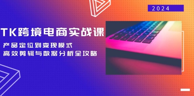 TK跨境电商实战课：产品定位到变现模式，高效剪辑与数据分析全攻略-跃知万川