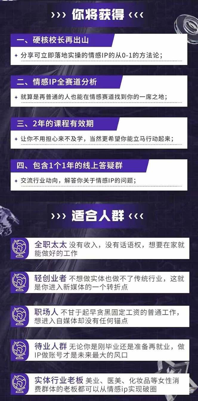 图片[1]-情感直播IP短视频全通大课，普通人的IP之路从情感赛道开始(18节-跃知万川