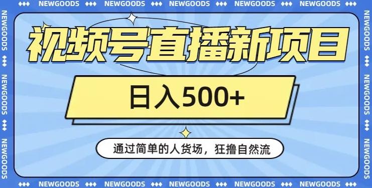 视频号直播新项目，通过简单的人货场，狂撸自然流，日入500+【260G资料】-跃知万川
