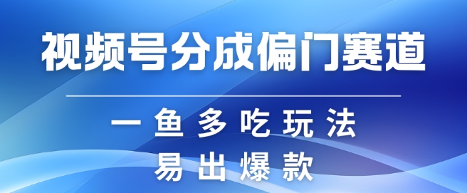 视频号创作者分成计划偏门类目，容易爆流，实拍内容简单易做【揭秘】-跃知万川