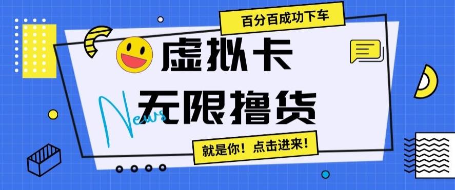 虚拟卡无限撸货，百分百成功下车【仅揭秘】-跃知万川
