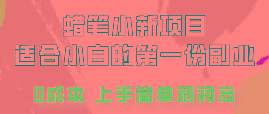 蜡笔小新项目拆解，0投入，0成本，小白一个月也能多赚3000+-跃知万川