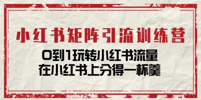小红书矩阵引流训练营：0到1玩转小红书流量，在小红书上分得一杯羹-14节课-跃知万川