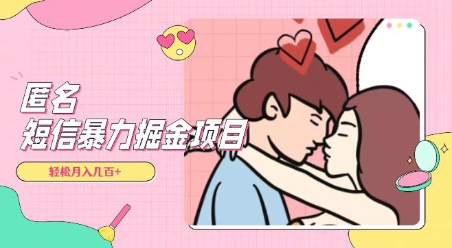 全网首发，揭秘超冷门匿名短信项目，通过信息差日入几百+【揭秘】-跃知万川