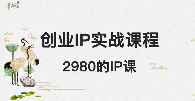 外边卖2980的创业IP课程，做私域月入5w+-跃知万川