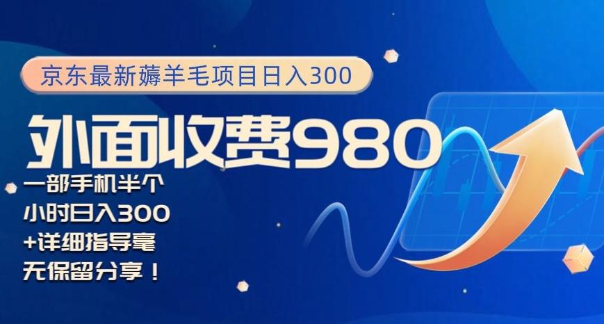 京东最新薅羊毛项目小白怎么做到日入300+一部手机半小时搞定-跃知万川