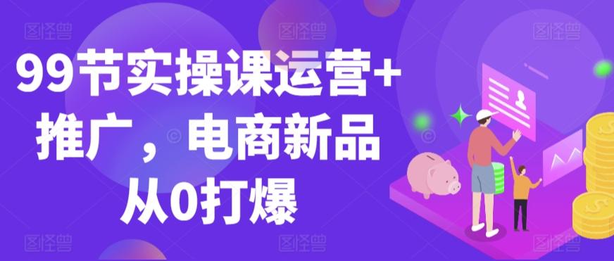 99节实操课运营+推广，电商新品从0打爆-跃知万川